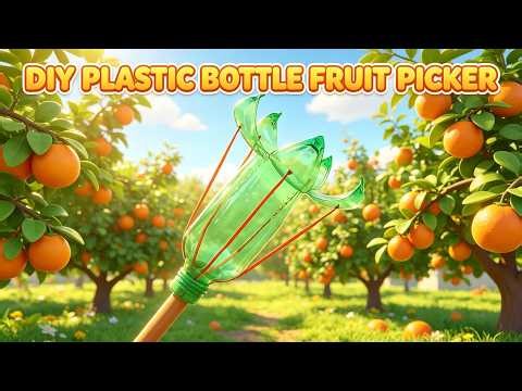How to Make a Plastic Bottle Fruit Picker🍊
