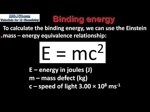 C.7 Calculating binding energy (HL)