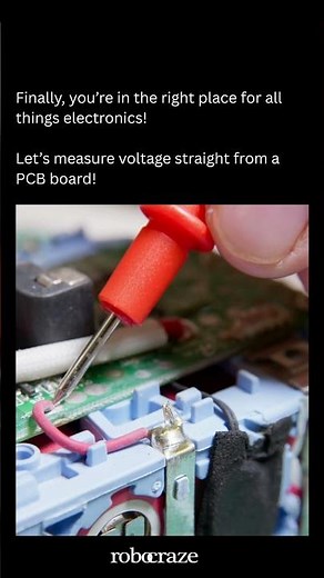 Measuring Voltage Straight from a PCB Board #pcb #voltage #asmr #board #robocraze