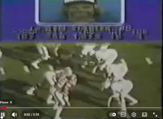 Thinking about the way ABC's Monday Night Football used to sound ... way back in the 1970's, and it still makes my spine tingle. This is from 1980, when I was fifteen and caught in that wondrous period of middle-teenage innocence and daily discovery. Boy did Howard Cosell know how to do those opening ... when combined with that music and the flashy highlights, it was magic. And this clip would have been perfect, if Howie had remembered to characterize Russ Francis as "All World". Speaking of tig