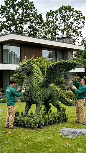 Incredible Dragon Topiary Making From Small Plant ☘️