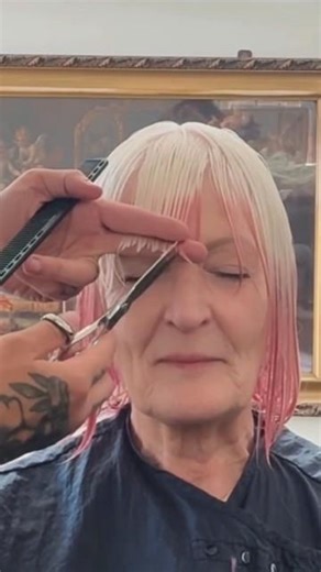 WOULD YOU COLOUR WHITE HAIR? AD/ My lovely client let me choose a hair colour ♥️♥️♥️🔥🔥🔥🔥💖💖