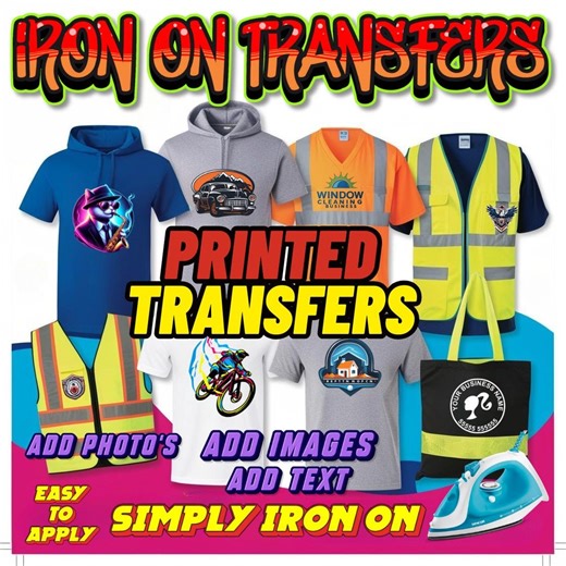 Custom Iron-on Transfers: Your Design, Logo, Photo - Etsy UK