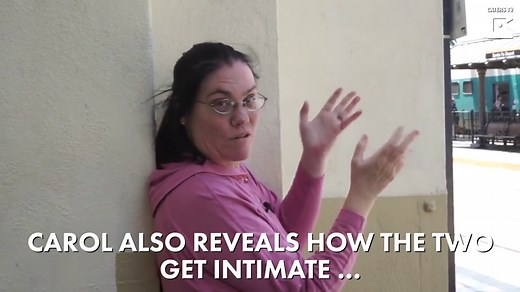 This woman married a train station