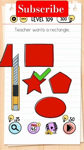 Rectangle Mystery 😮 Brain test level 109 #shorts #filter