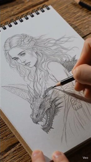 How to Draw Daenerys Targaryen #targaryen #gameofthrones #series #viral #shorts ‪@YavikaArts‬
