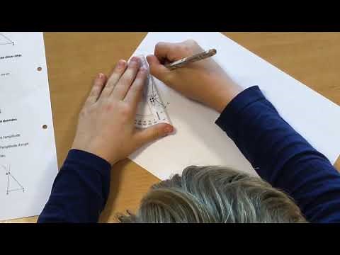 Comment tracer un triangle scalène obtusangle