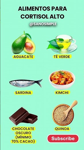 6 Alimentos te Ayudan con el Cortisol ALTO 〽️