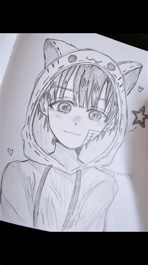 Cute Hanako sketch!☆ミ#drawing #art #anime #viral #sketch #hanakokun #tbhk
