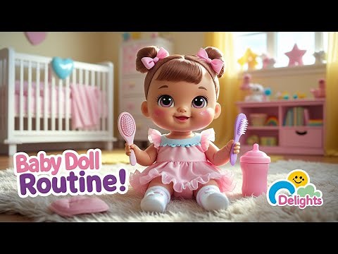 🍼 Baby Doll Routine Song | Cute Cartoon Afternoon Fun for Toddlers!