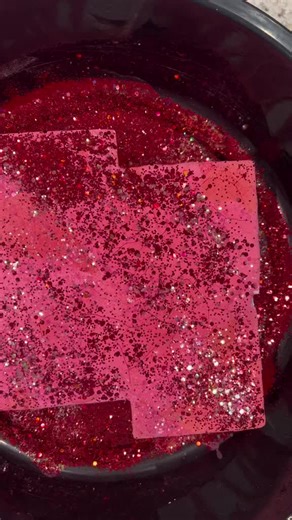 Relaxing Chalk Block Art with Corn Starch and Glitter