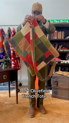 2.5M views · 79K reactions | 1 of 1 Olivefield Trench Tote ♻️ by Cointel www.HistoryDipped.com #asmr #SustainableFashion #explore #cointel | Bryce LeMay | Facebook