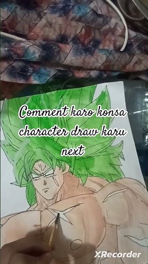 Legendary Broly Drawing 🔥 | Dragon Ball Super Art #broly #dragonballZ #anime #drawing #shorts #viral