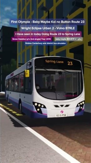 ラブライブ μ's 全曲メドレー baby maybe Koi no Button - 恋のボタン - On Roblox Canterbury and district bus simulator