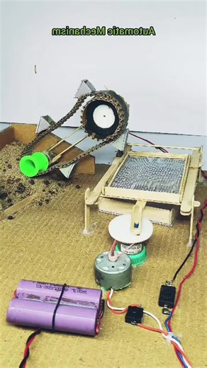 Automatic mechanism system #project #dcmotor #science
