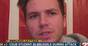 VIDEO: CSUB Student in Brussels during attack