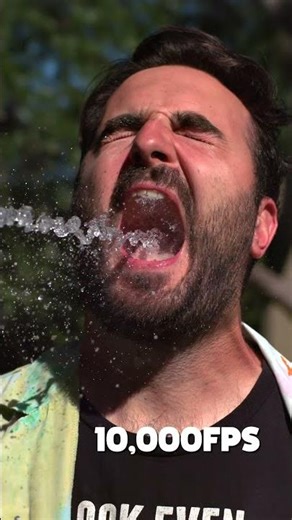 Extreme Speed Drinking - 10,000FPS #shorts #slowmoguys #slowmotion