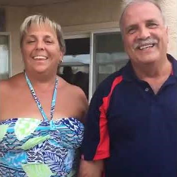 Wetlook A wet reporter talks after taking a dive in the pool