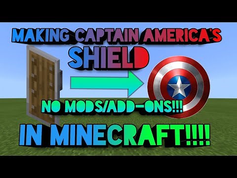 How to make Captain Americas Shield in MINECRAFT!!!! | 1.16| WORKS IN EVERY VERSION OF MINECRAFT|