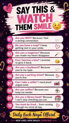 Flirting English Sentences That Make Anyone Smile 😍 | Daily Kuch Naya Official