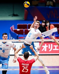 25K views · 1K reactions | France    Slovenia Led by 21-year-old Rok Mozic,  shocked defending champions with a 4 set win to improve their record 2-1.  Watch the full match replay on https://vb.tv. ⏰ Full schedule: https://bit.ly/3pWfXgl  #VNL2023 #volleyball #VNL | Volleyball Nations League | Facebook