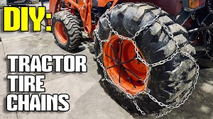 DIY tractor tire chains build for $180