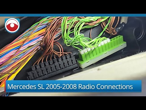 Mercedes SL 2005-2008 Radio Installation Harness Wiring Locations and front and rear cameras