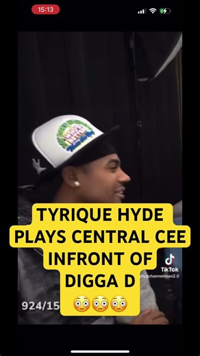 Tyrique Hyde plays Central Cee infront of Digga D 😳