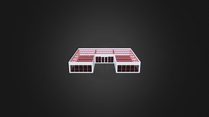 Building With Window Plus Door - 3D model by m.debruijn