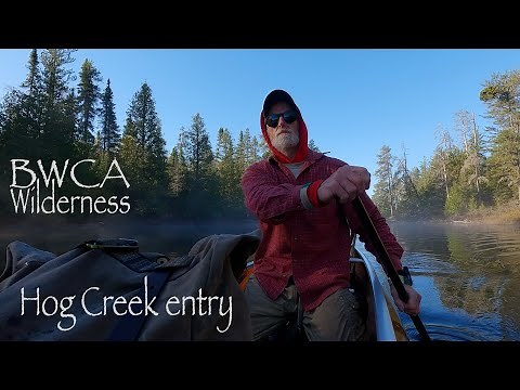 Solo fall canoe trip in the BWCA Wilderness 2025, Hog Creek entry.