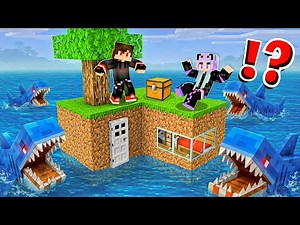 Kartik and Gauri Survive on a Sea Island in Minecraft