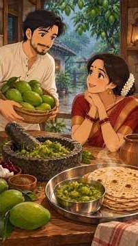 “Rainy Day Raw Mango Chutney & Hot Roti ❤️ | Cozy Village ASMR” #ghiblistyle #montage #village #asmr