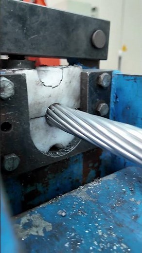 As the machine spins, ACSR takes shape. #cable #cablefactory #manufacturer #cabletray