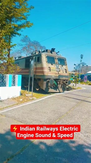 ⚡ Indian Railways Electric Engine Sound & Speed#train#varalshorts