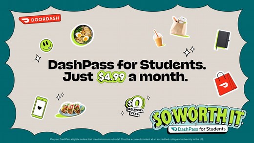 DoorDash Launches $4.99 DashPass for Students