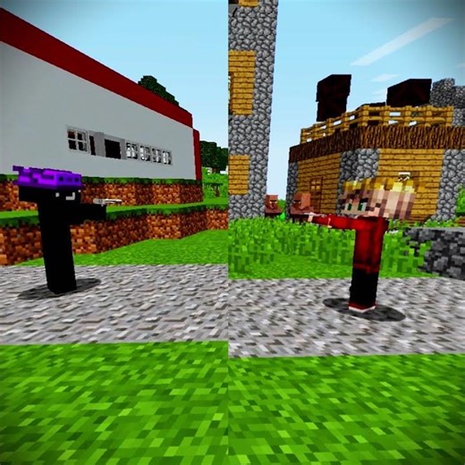 ДУЭЛЬ НА РЕВОЛЬВЕРАХ #minecraft #shorts