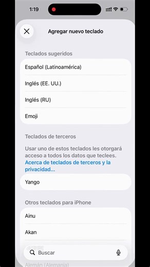 Tutorial: agregar teclado