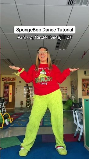 🚨Spongebob Dance #TUTORIAL 🚨 #dance #spongebob #spongebobsquarepants #dancechallenge #teacher