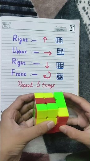 Learn how to solve a rubik's cube 3x3 in 1 minute