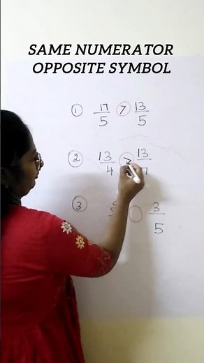 Compare Fractions Easily 🔥 | All Methods Explained #mathstricks #fraction