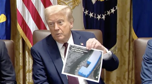 'This is AI': Trump demonstrates his incompetence, holds up photoshopped picture of a data center during bizarre remarks at the White House