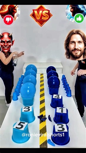Jesus vs Devil — Who Wins This Ultimate Challenge? 😱✝️😈 #shorts #viral
