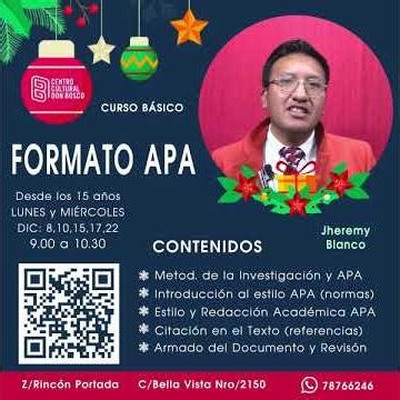 FORMATO APA - 𝐂𝐔𝐑𝐒𝐎 - 𝑪𝑬𝑵𝑻𝑹𝑶 𝑪𝑼𝑳𝑻𝑼𝑹𝑨𝑳 𝑫𝑶𝑵 𝑩𝑶𝑺𝑪𝑶