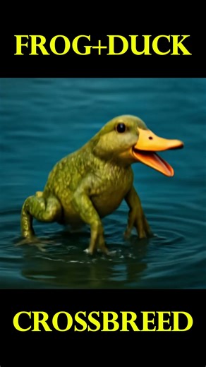 Frog and Duck Crossbreed animal | short video | Frog+Duck | Ai Jaumrul