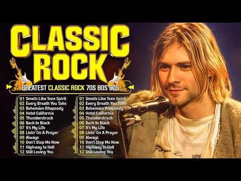 Nirvana, Guns N Roses, Bon Jovi, Metallica, Queen, ACDC 🔥 Best Classic Rock Songs 70s 80s 90s #1