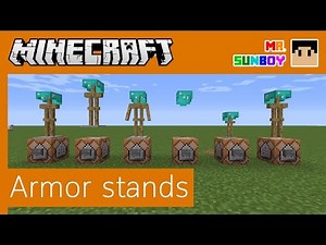 Minecraft Commands [Thai]: วิธีสร้าง Armor Stand หลากหลายรูปแบบ