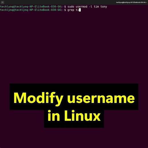Linux Tutorial | How to Modify User in Linux (System Admin) #shorts #linux