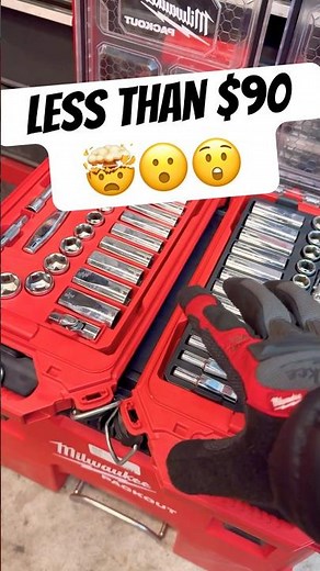 SALE Milwaukee Packout Socket Set Metric + SAE