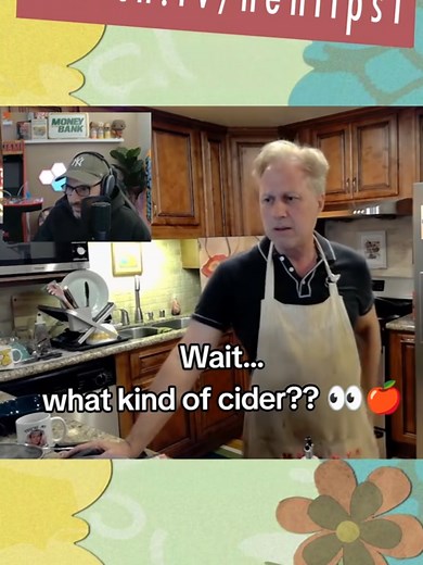 When chat asked Henry about 'Dickens Cider' 👀🍎 featuring @Chef Reactions #henryskitchen #twitchclips #twitchstreamer #cookingcomedy #puns #fyp #wordplay