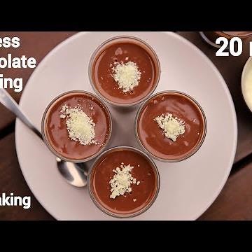 chocolate pudding recipe | eggless choco pudding | एगलेस चॉकलेट पुडिंग | choc pudding